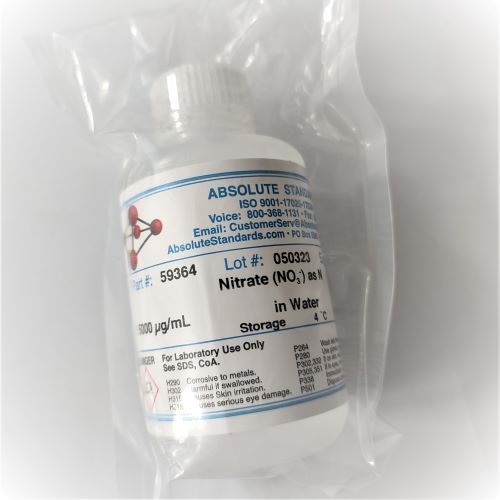 硝酸鹽氮 - 5000mg/L， 水中 - 100mL